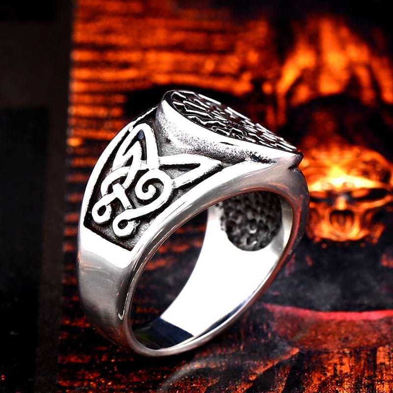 Classic Viking Ring - Stainless Steel - Image 2
