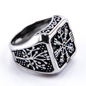 Odins Vegvisir Yggdrasil Ring – 316L Stainless Steel