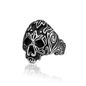 Personality Men’s Titanium Steel Ring Domineering Skull