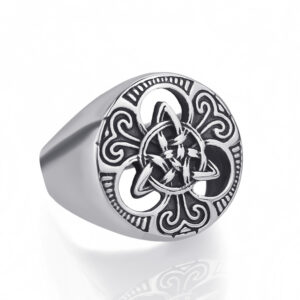 Simple Concentric Knot Stainless Steel Ring