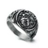 Lion Crescent Warrior Ring
