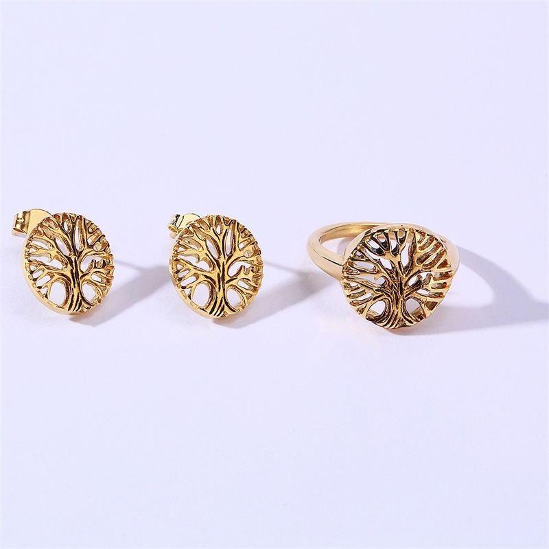 New Arrival Stainless Steel Tree Of Life Women Ring - Image 6