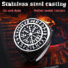 Vegvisir Runic Compass Ring