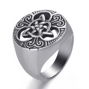Simple Concentric Knot Stainless Steel Ring