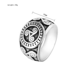 Triangle men’s titanium steel ring