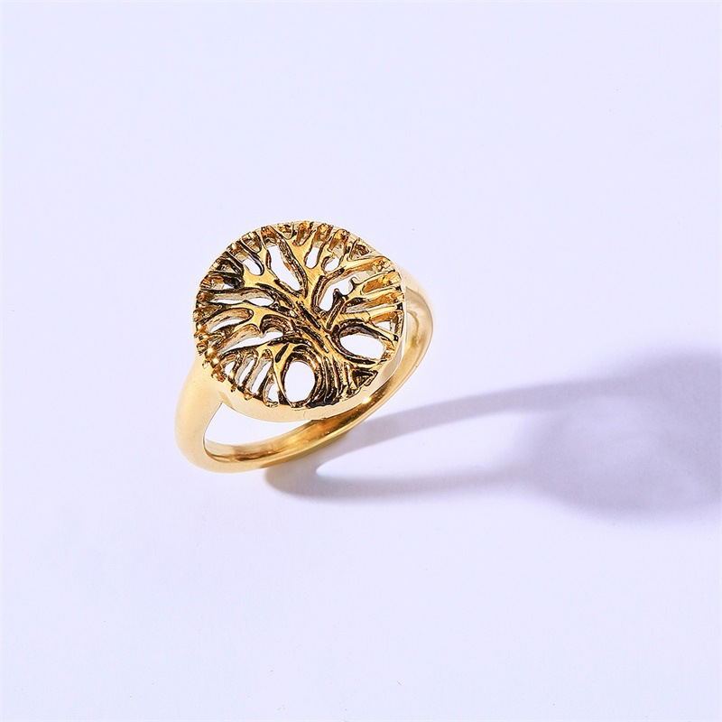 New Arrival Stainless Steel Tree Of Life Women Ring - Image 7