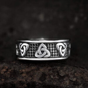 Stainless Steel Men’s Buzzwords Vintage Ring