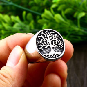 Tree of Life Yggdrasil Ring