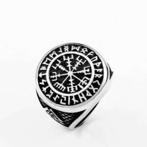 Nordic Viking Symbol Men’s Titanium Steel Finger Ring