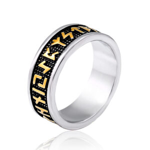 Retro Personality Simple Men’s Stainless Steel Ring