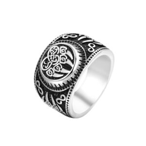 Personality Retro Non-mainstream Viking Men’s Titanium Steel Ring