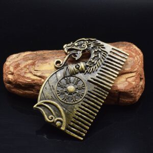Stainless Steel Scandinavian Viking Bronze Titanium Steel Comb