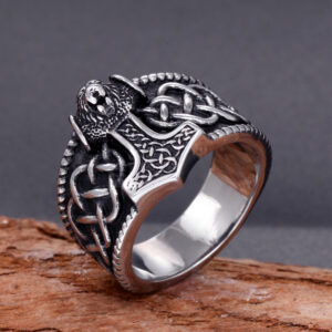 Stainless Steel Thor’s Hammer Ring