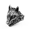 Wolf Head Warrior Ring