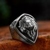 Lion Shield Crest Ring