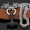 Geri Freki Mjolnir Necklace