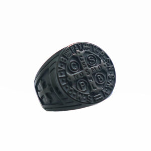 Titanium Steel Ring Cspb Cross Men’S Ring