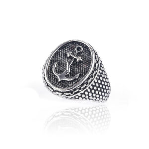 Titanium Steel Tree Pattern Trend Retro Punk Style Stainless Steel Tree Of Life Ring