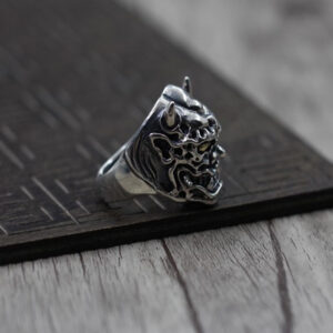 925 sterling silver animal head domineering ring