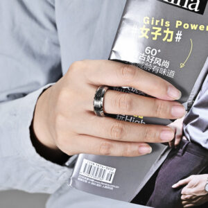 Viking Text Titanium Steel Ring