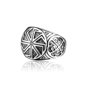 Steel Warrior Europe And America Viking Stainless Steel Ring New Titanium Steel Ring Men’s Ring