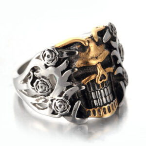 Vintage Skull Ghost Head Titanium Steel Ring