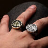 Valknut Odin Signet Ring