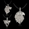 Celtic Eagle Head Necklace