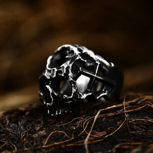 Men’s Stainless Steel Punk Hip Hop Retro Skull Ring