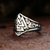 Valknut Skull Signet Ring