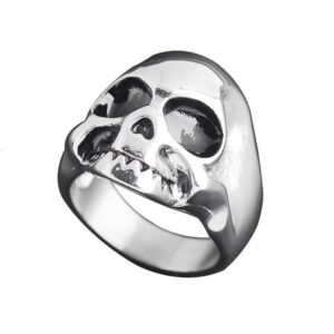 Punk Bully Titanium Steel Men’s Skull Ring