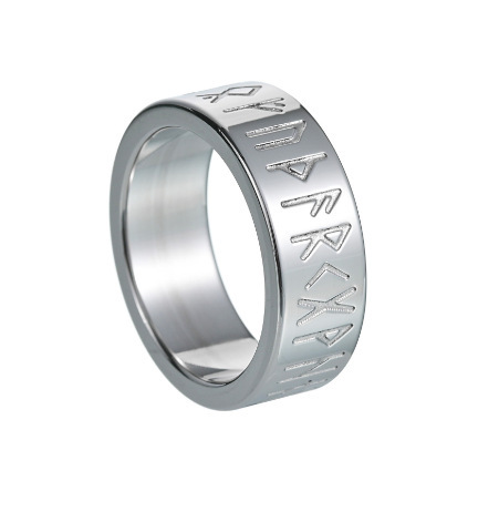 Nordic Retro Viking Rune Titanium Steel Ring - Image 7