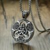 Celtic Triquetra Medallion Necklace