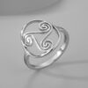Triskelion Spiral Viking Ring
