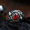 Twin Snake Stone Ring