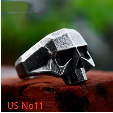 Retro Stainless Steel Robot Ghost Head Ring - Image 10