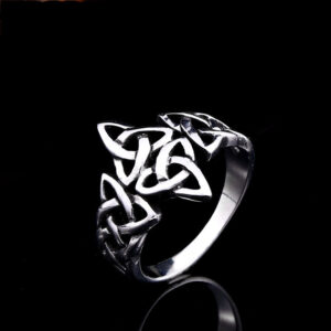 Popular Celtic Viking Carved European And American Stainless Steel Ring