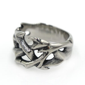 Retro Men’s Titanium Steel Ring Trendy Men’s Domineering Steel Ring