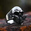 Death Moth Skull Ring
