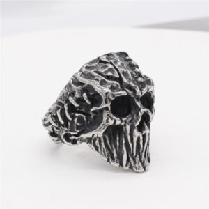 Ornaments Mummy Skull Men’s Titanium Steel Ring