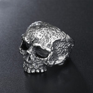 Personality Retro Biochemical Skull Men’s Titanium Steel Ring