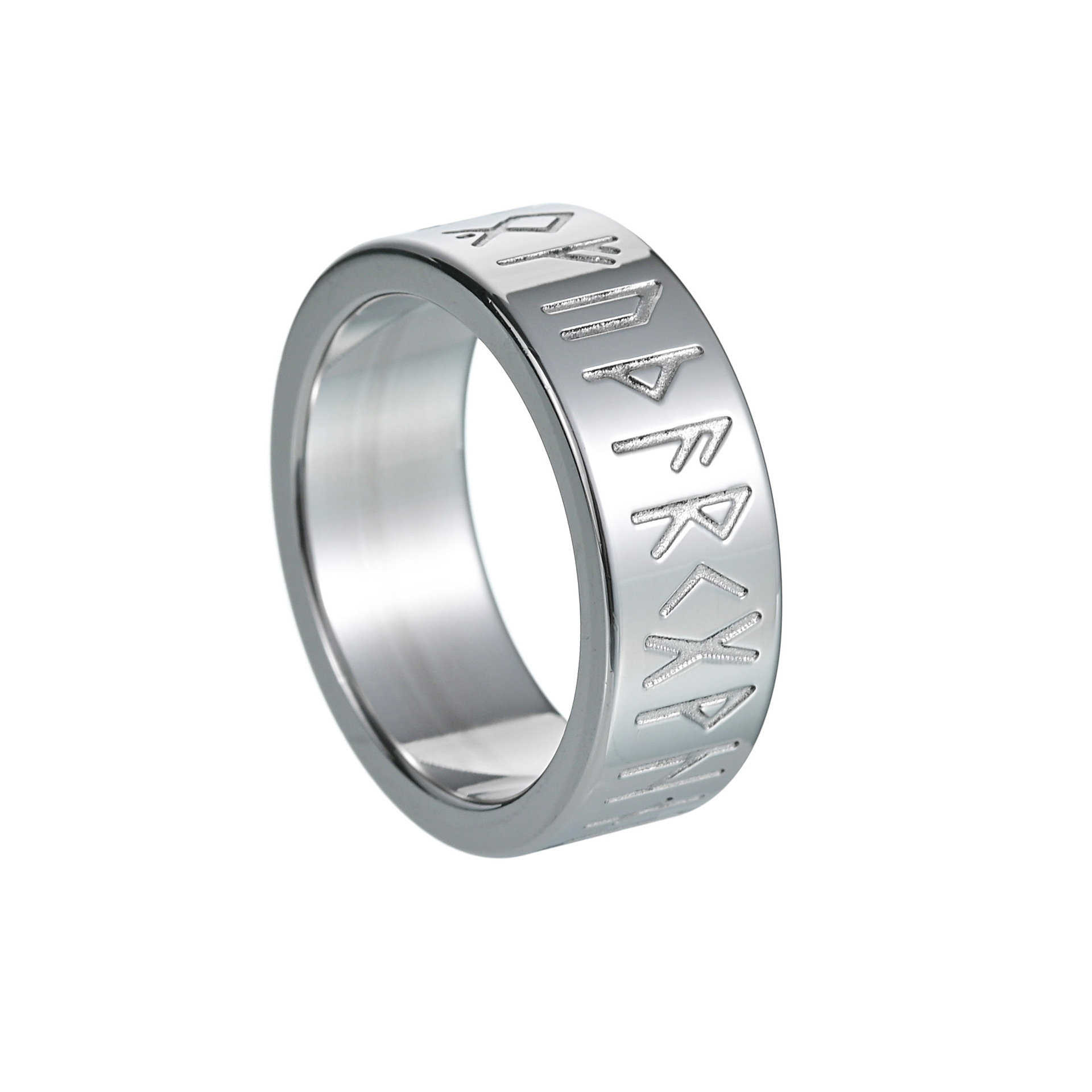 Couple Titanium Steel Ornament Ring - Image 8