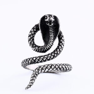 Men’s Fashion Stainless Steel Animal Snake Ring