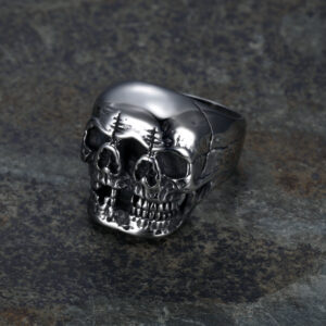 Halloween Ghost Head Bracelet Titanium Steel Men’s Ring