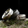Runic Hammered Viking Ring