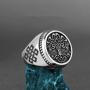 Open Titanium Steel Ring Men’s Hand Ornaments