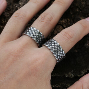 Nordic Viking Fashion Simple Stainless Steel Ring