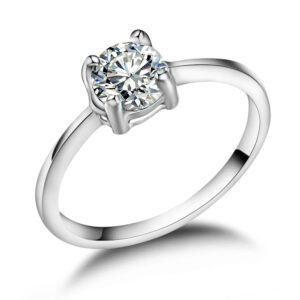Couple Fashion Zircon Personality Wedding Rings