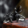 Kudu Skull Horned Ring