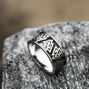 Nordic Viking Retro Style Simple Stainless Steel Ring